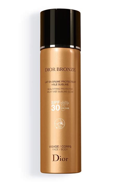 dior bronze beautifying protective milky mist sublime glow spf 50|dior bronze spf 30.